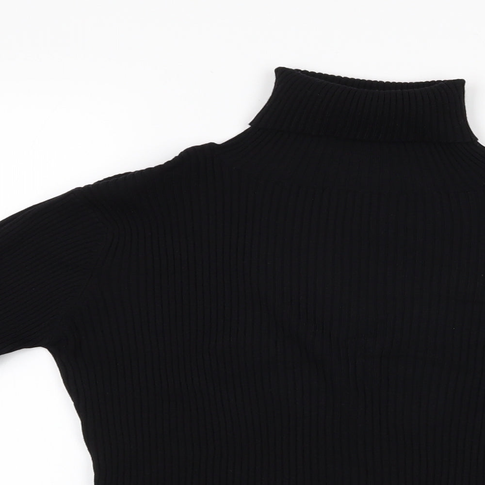 Wallis Womens Black   Pullover Jumper Size 14  - Ribbed Knit