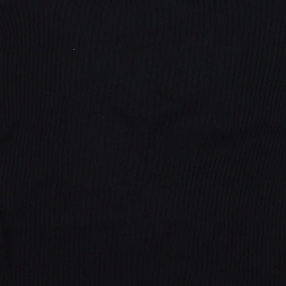 Wallis Womens Black   Pullover Jumper Size 14  - Ribbed Knit
