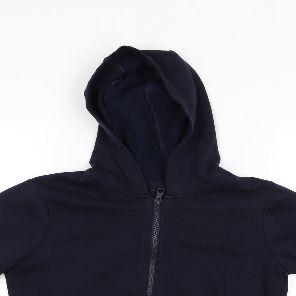 George Boys Blue   Full Zip Hoodie Size 9-10 Years