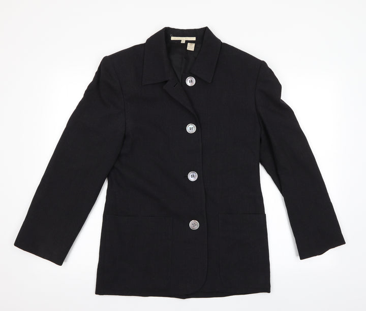 Perry Ellis Womens Black   Jacket  Size 6