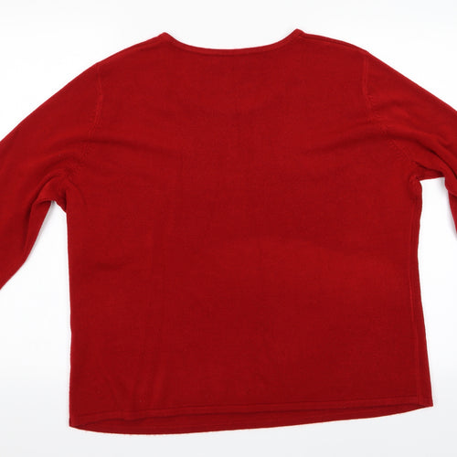 Bonmar Womens Red   Pullover Jumper Size L