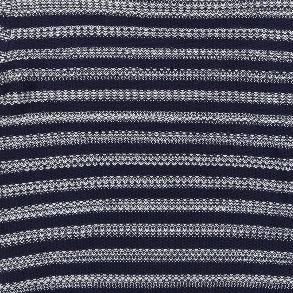 George Boys Blue Striped  Pullover Jumper Size 10-11 Years