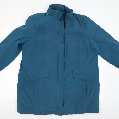 BM Collection Womens Blue   Jacket Coat Size L