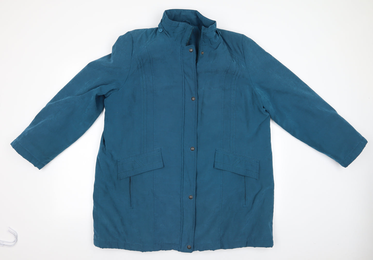 BM Collection Womens Blue   Jacket Coat Size L
