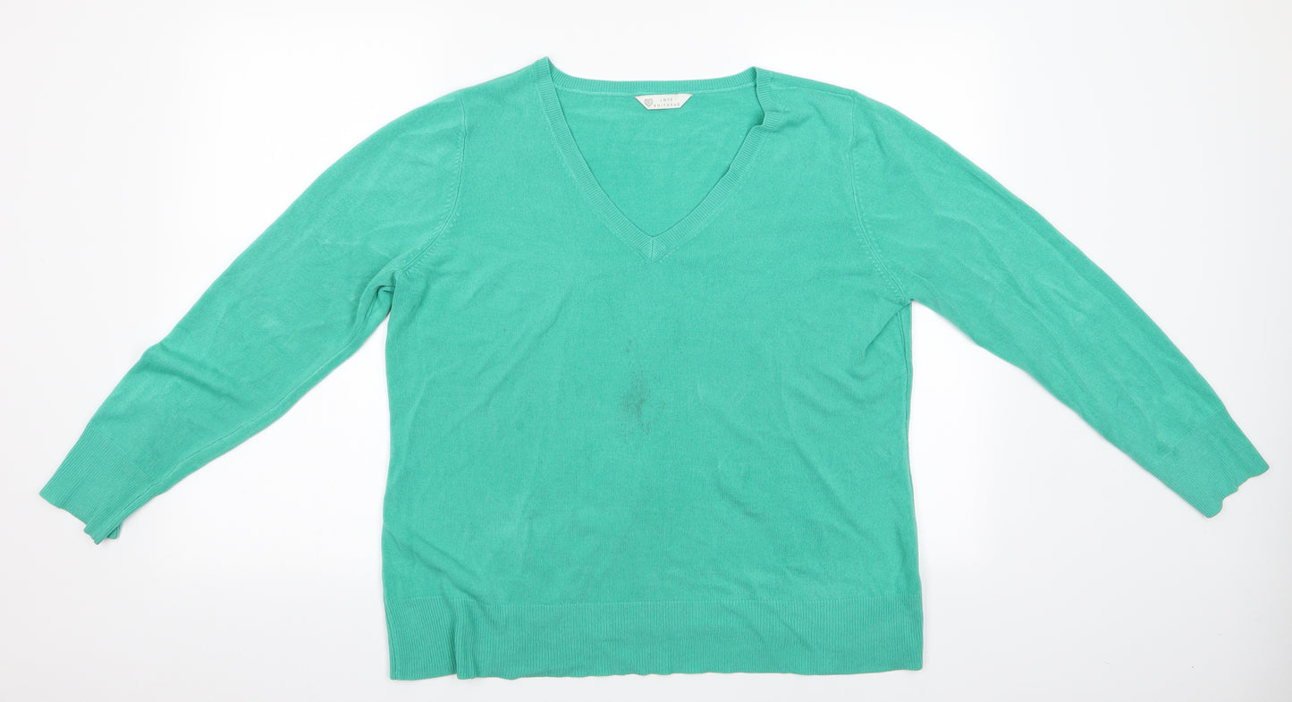 Love Knitwe Womens Green   Pullover Jumper Size 18