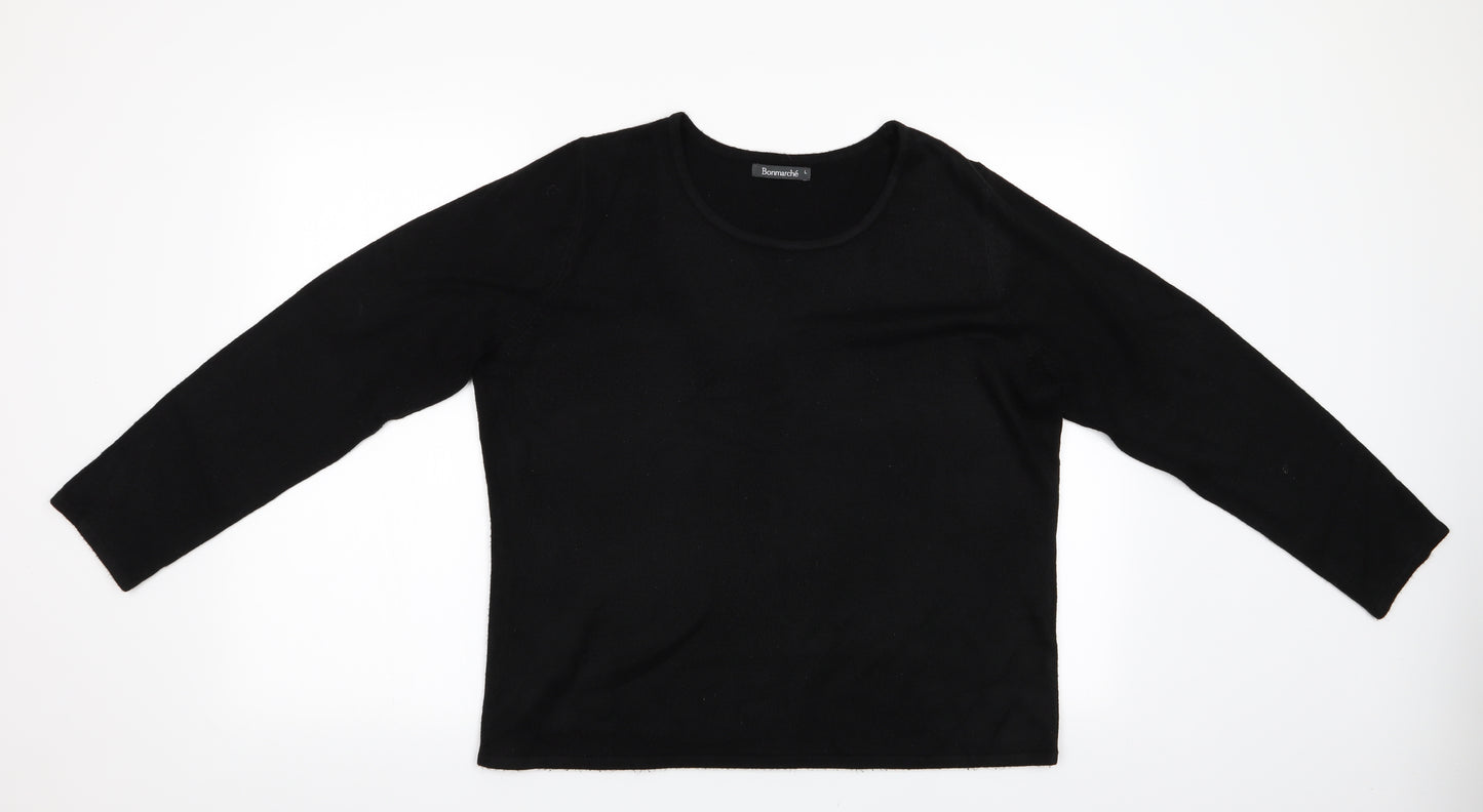 Bonmarché Womens Black   Pullover Jumper Size L