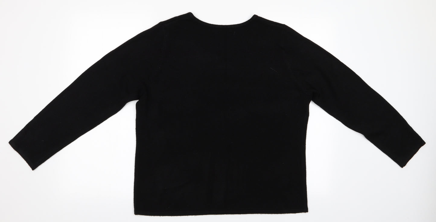 Bonmarché Womens Black   Pullover Jumper Size L