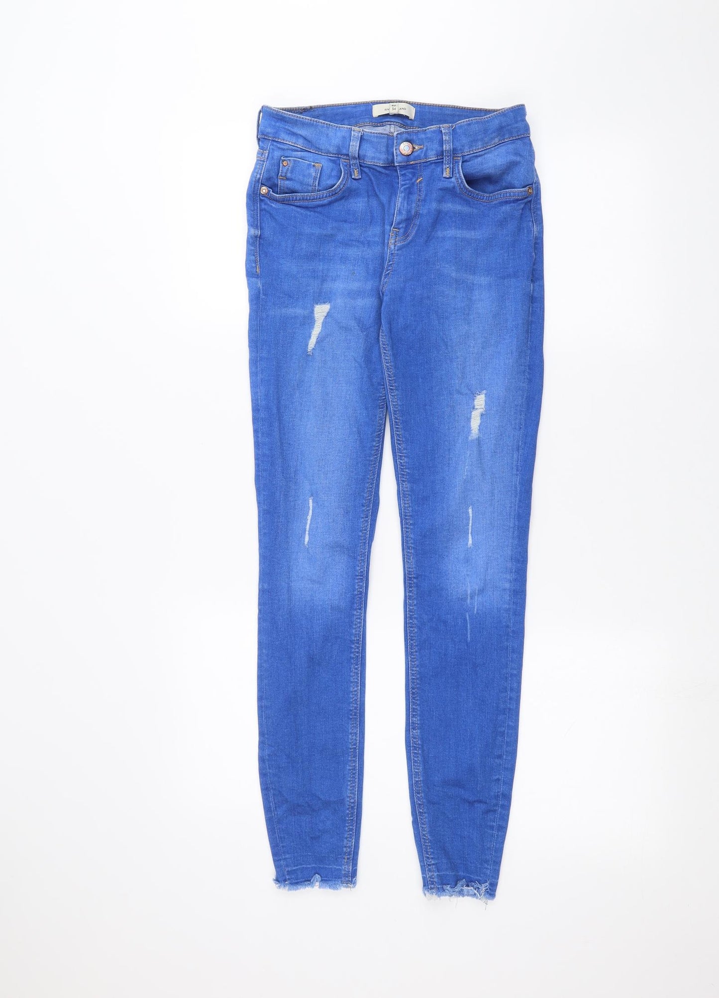 River Island Womens Blue   Skinny Jeans Size 8 L26 in