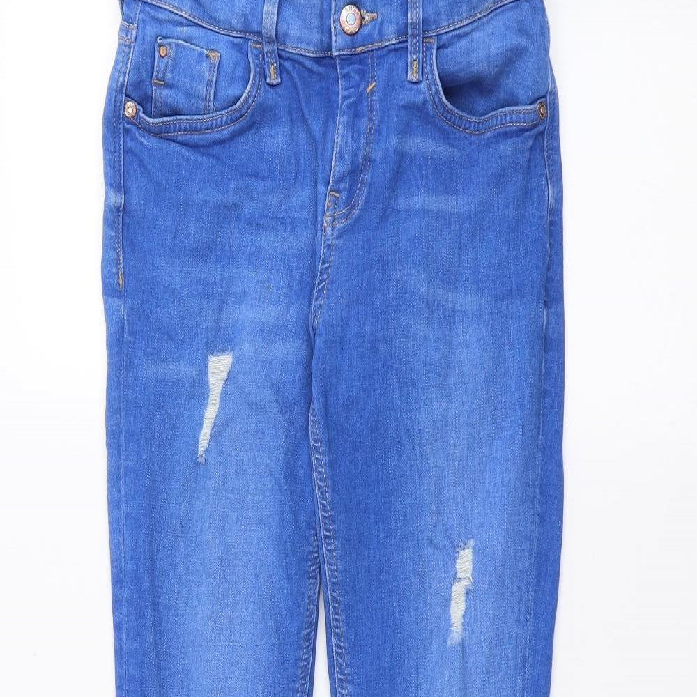 River Island Womens Blue   Skinny Jeans Size 8 L26 in