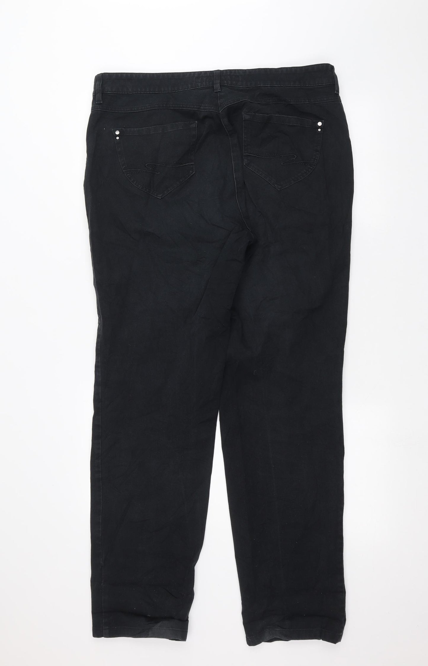 ZERRES Mens Black   Straight Jeans Size 34 in L29 in