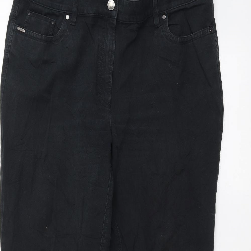 ZERRES Mens Black   Straight Jeans Size 34 in L29 in
