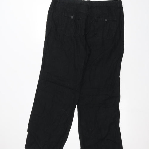 Preworn Womens Black   Trousers  Size 36 in L29 in