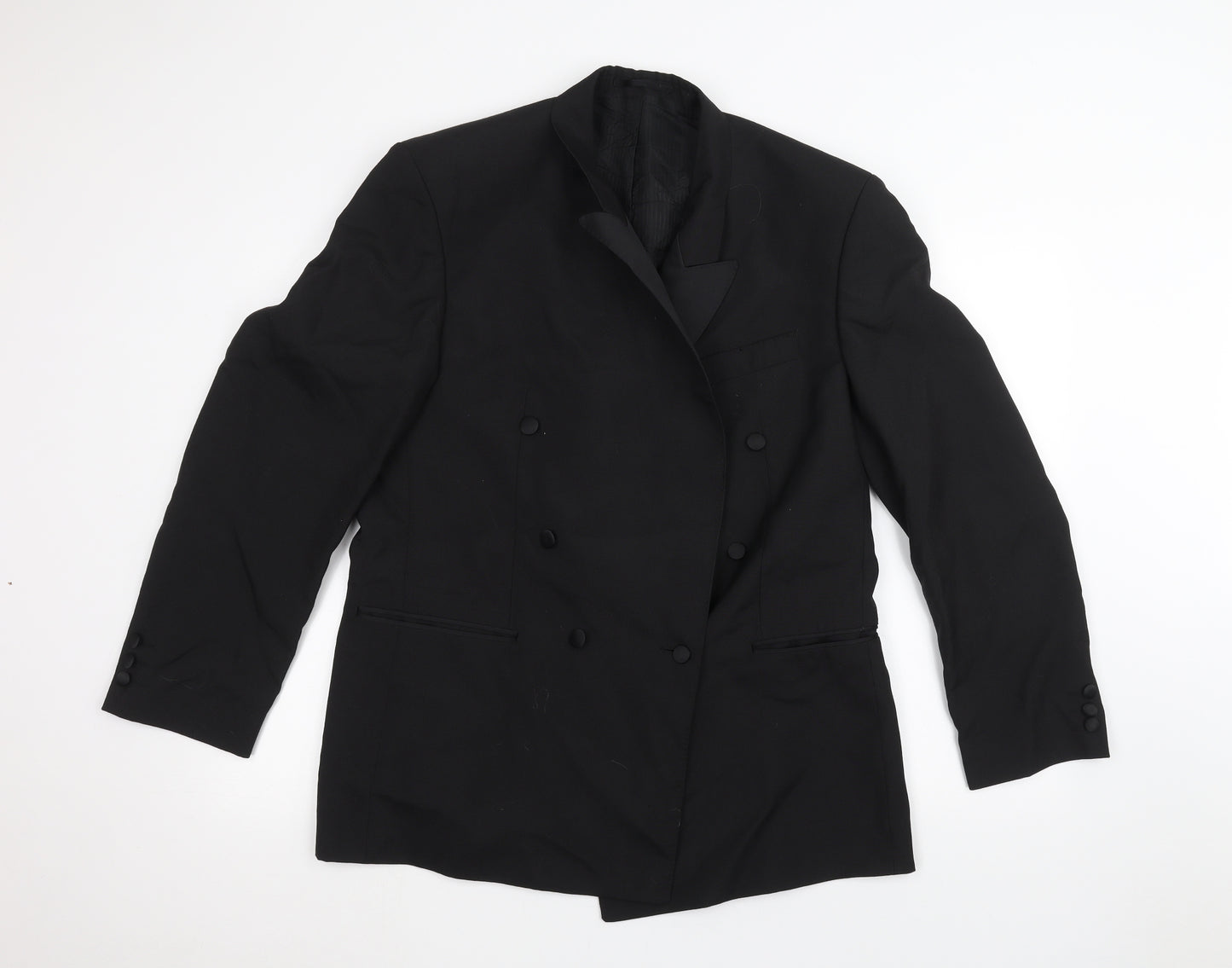 Preworn Mens Black   Jacket Suit Jacket Size 40