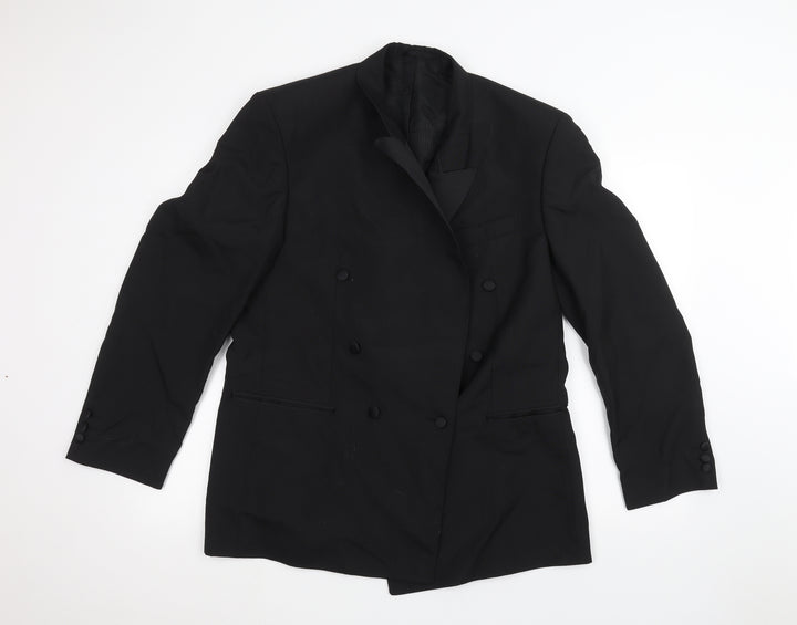 Preworn Mens Black   Jacket Suit Jacket Size 40
