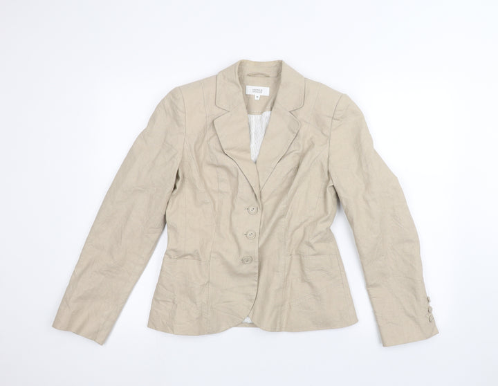 Marks and Spencer Womens Beige Jacket Size 10