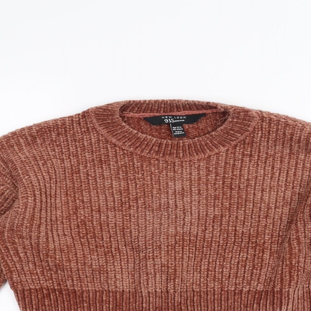 New Look Girls Brown   Pullover Jumper Size 12-13 Years