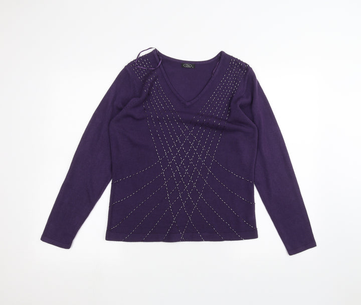 BM Womens Purple   Pullover Jumper Size S