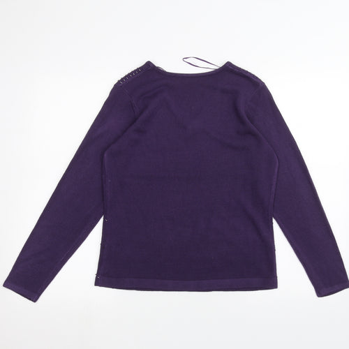 BM Womens Purple   Pullover Jumper Size S