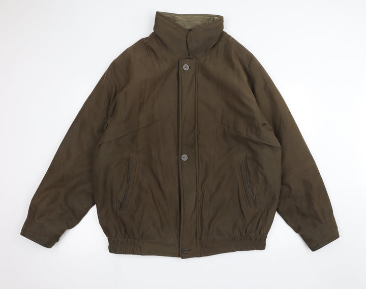 EWM Mens Brown   Pea Coat Coat Size L