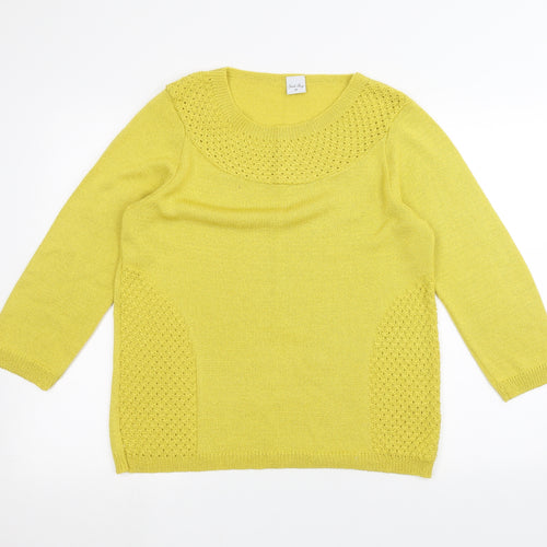 Stack shop Womens Yellow   Pullover Jumper Size M