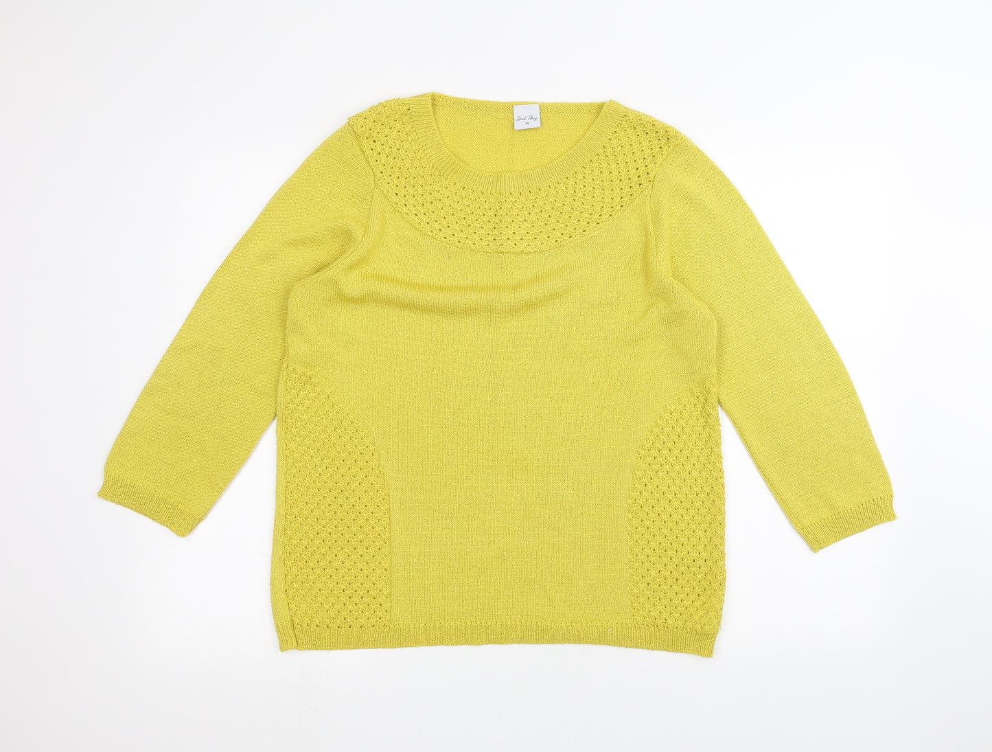 Stack shop Womens Yellow   Pullover Jumper Size M
