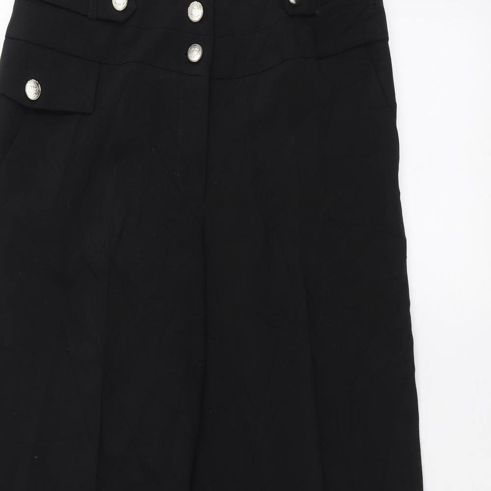 Star Womens Black   Trousers  Size 12 L26 in