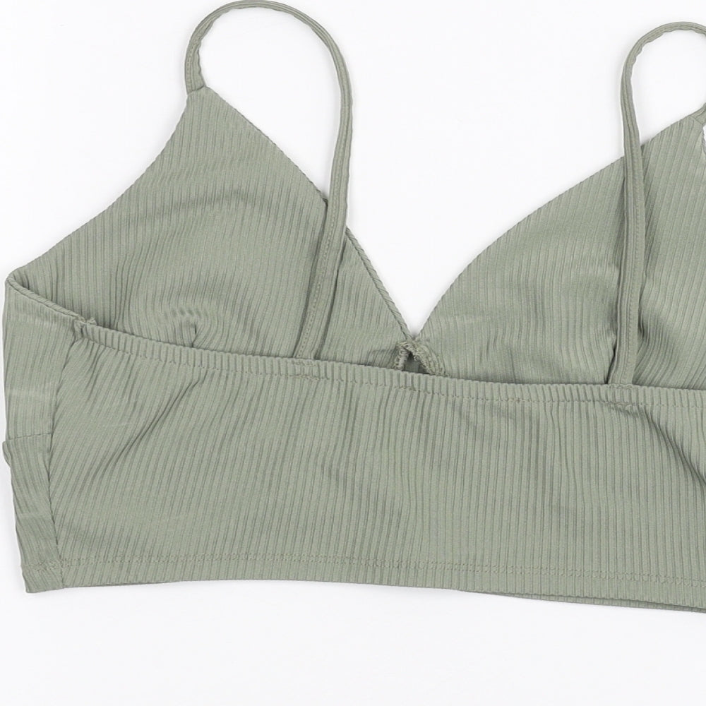 Primark Womens Green   Cropped Blouse Size S