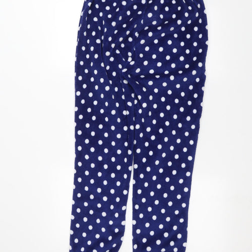 Preworn Womens Blue Polka Dot  Trousers  Size 12 L26 in