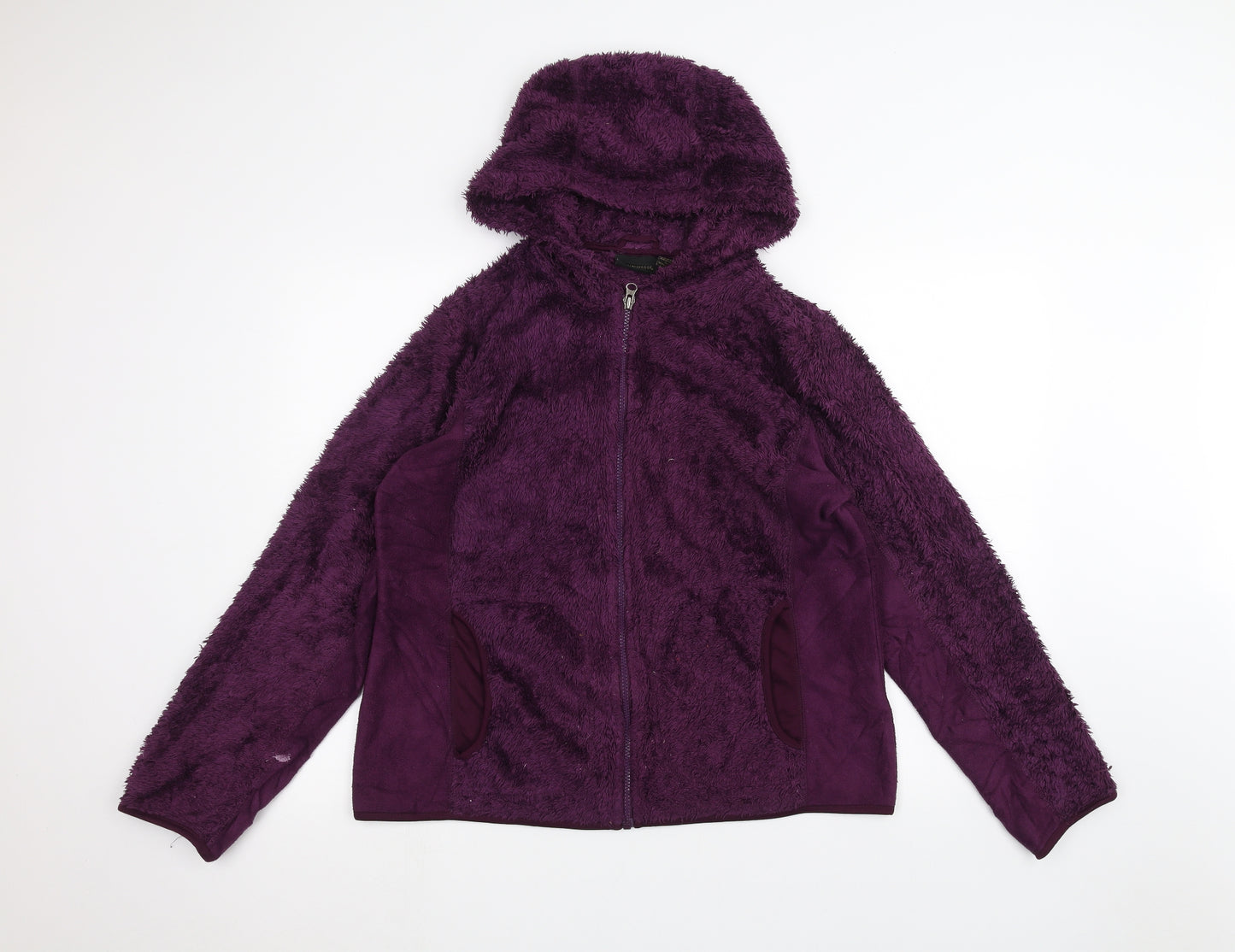 Weatherproof Womens Purple   Full Zip Hoodie Size L