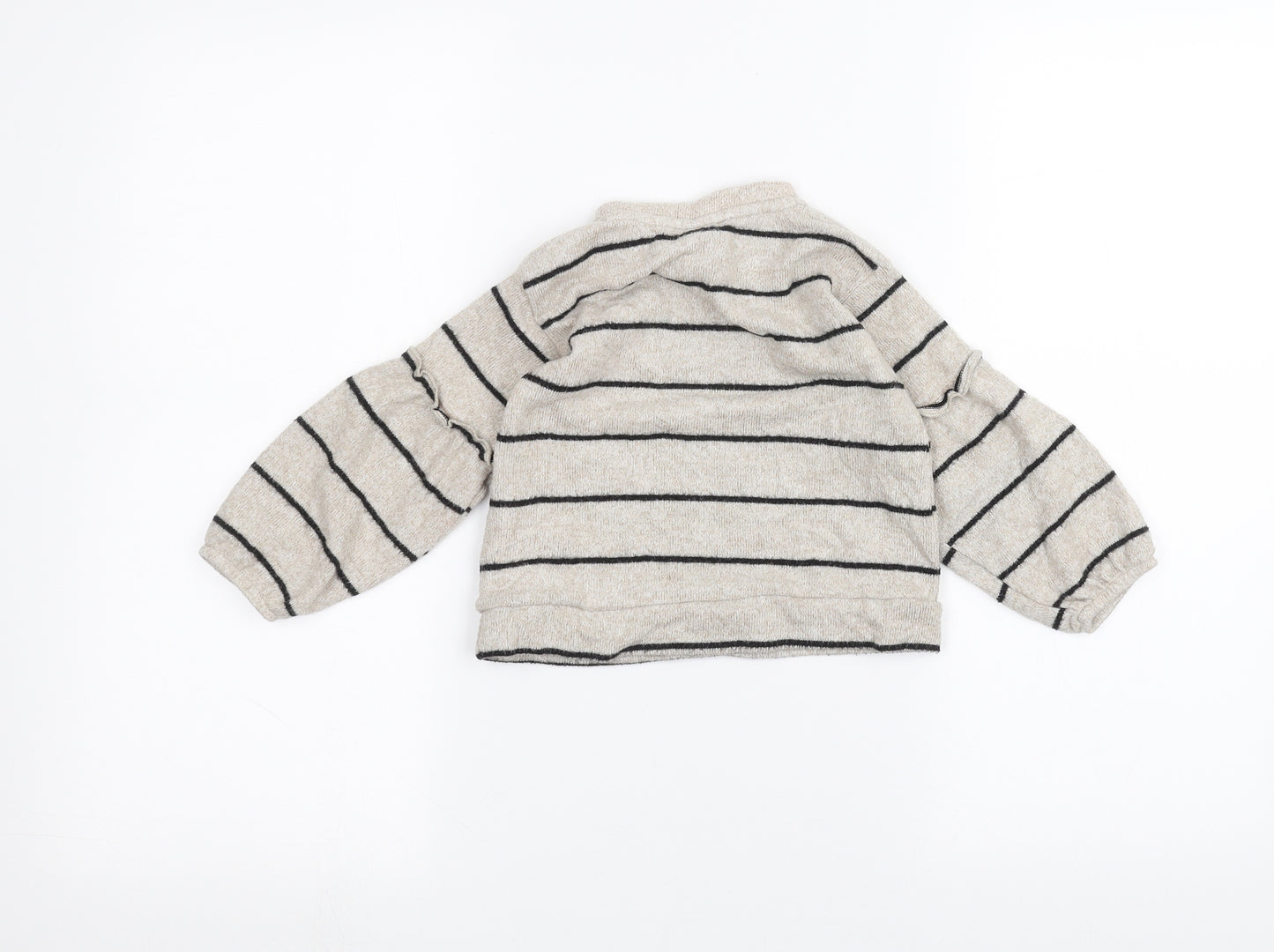 Zara Baby Brown Striped  Basic T-Shirt Size 18-24 Months