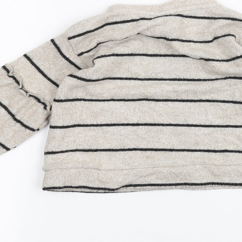 Zara Baby Brown Striped  Basic T-Shirt Size 18-24 Months