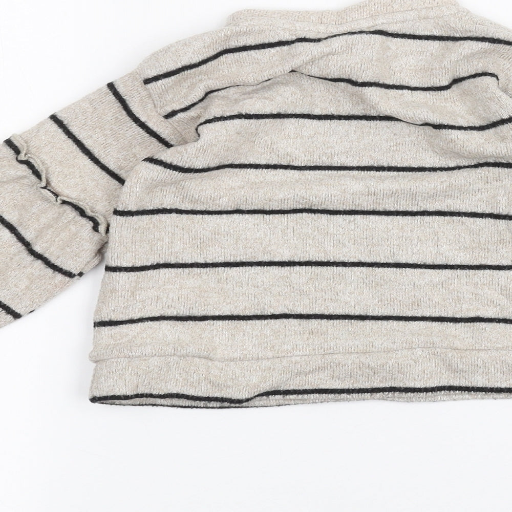 Zara Baby Brown Striped  Basic T-Shirt Size 18-24 Months