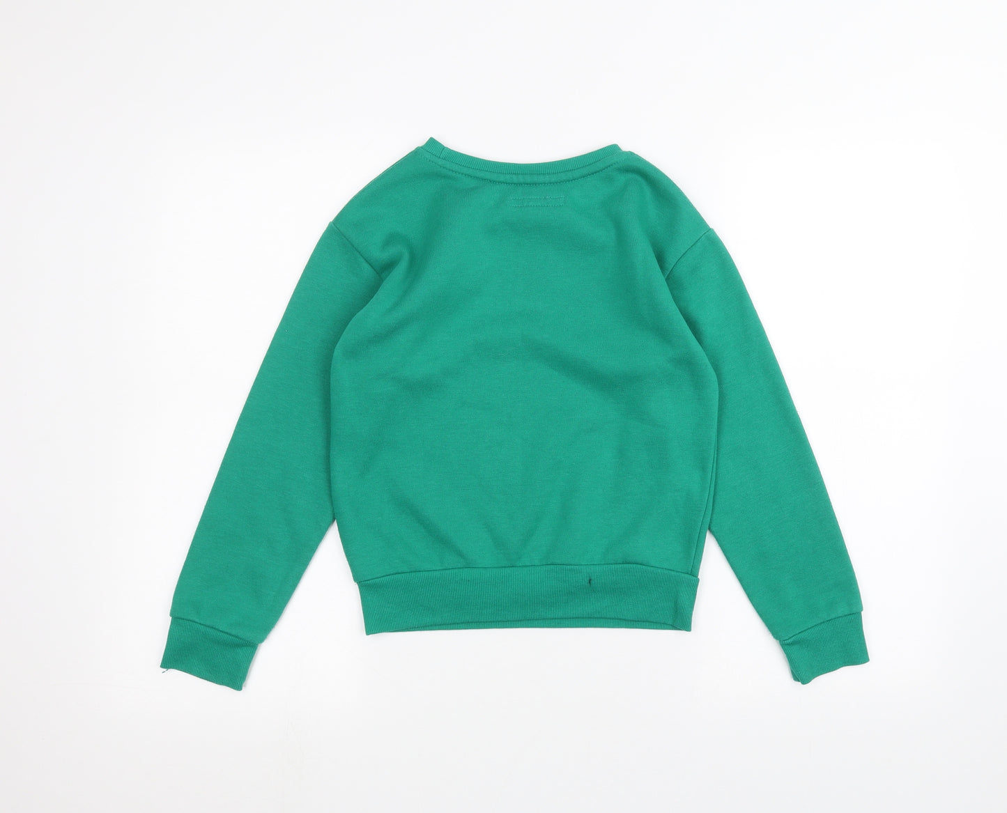 Primark Girls Green   Pullover Jumper Size 9-10 Years