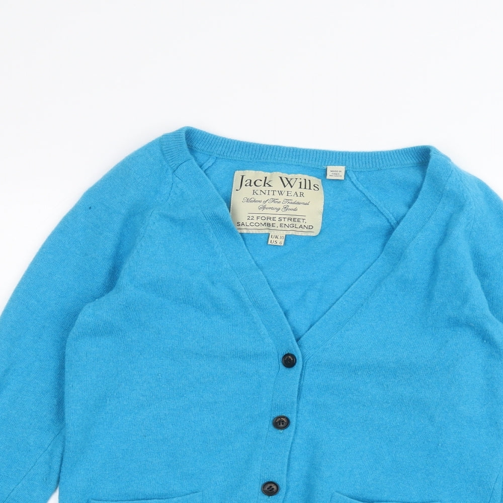 Jack Wills Womens Blue   Cardigan Jumper Size 10