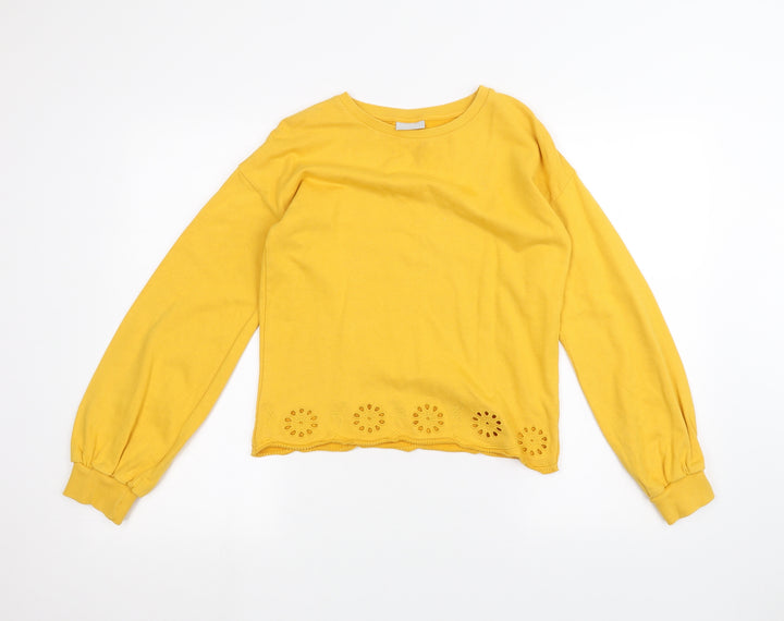 Matalan Girls Orange   Pullover Jumper Size 11 Years