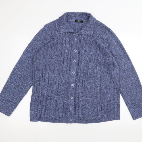 BM Womens Blue   Jacket Coatigan Size L
