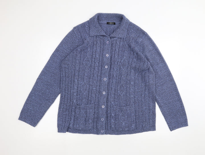 BM Womens Blue   Jacket Coatigan Size L