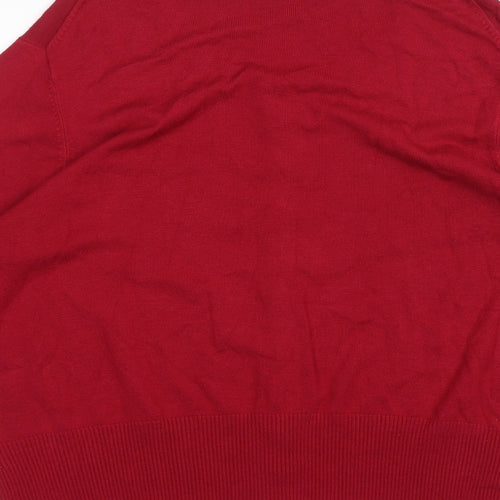 Marks and Spencer Womens Red   Cardigan Jumper Size 20