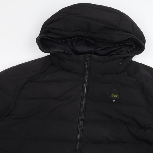 Blauer Mens Black   Puffer Jacket Coat Size XL