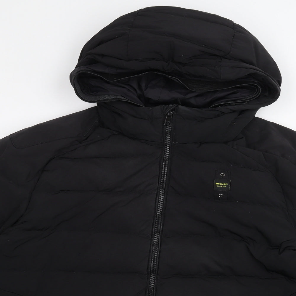 Blauer Mens Black   Puffer Jacket Coat Size XL