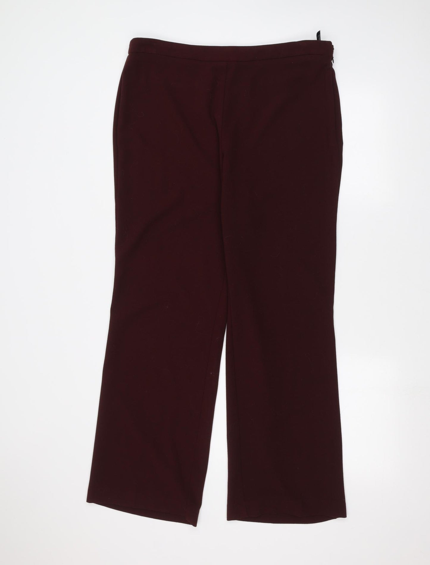 Marks and Spencer Womens Red   Trousers  Size 16 L26 in
