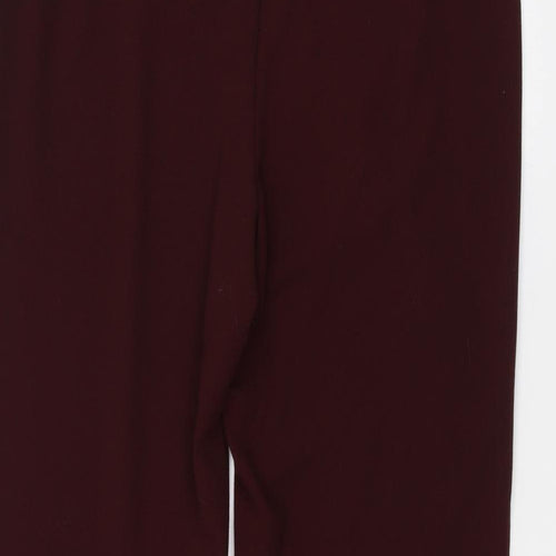 Marks and Spencer Womens Red   Trousers  Size 16 L26 in