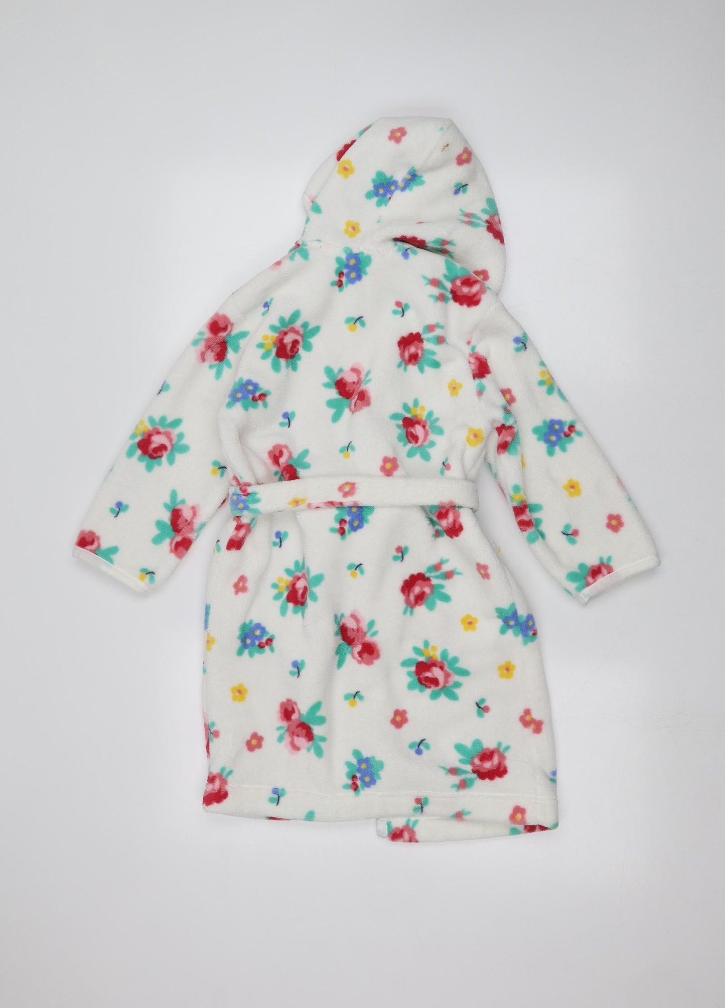 John Lewis Girls White Floral  Cami Robe Size 6 Years