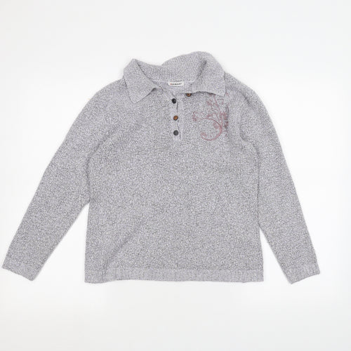 Damart Womens Grey   Pullover Jumper Size 10