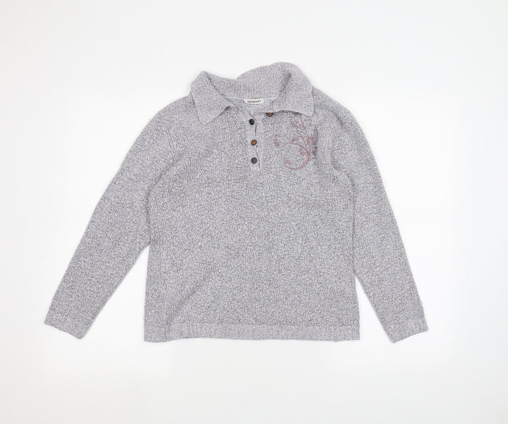 Damart Womens Grey Pullover Jumper Size 10
