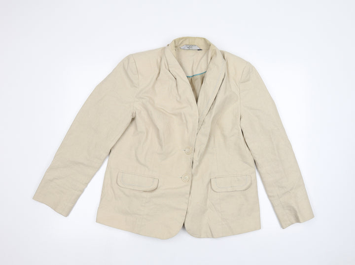 BM Womens Beige Jacket Size 16