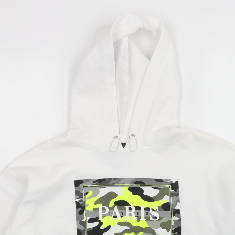New Look Girls White   Pullover Hoodie Size 14-15 Years