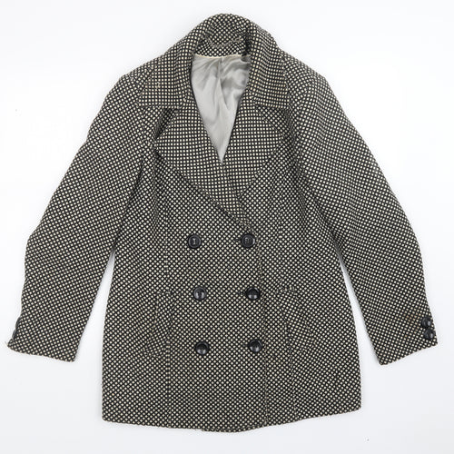Berkertex Womens Multicoloured Polka Dot  Overcoat Coatigan Size 14