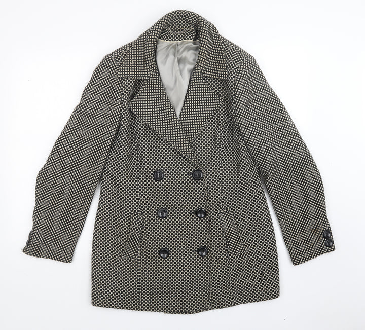 Berkertex Womens Multicoloured Polka Dot  Overcoat Coatigan Size 14