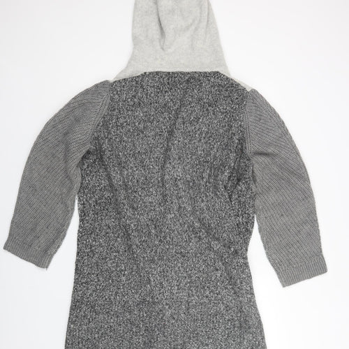 M&S Womens Grey   Overcoat Coatigan Size XL